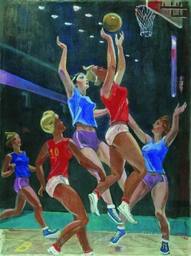Sport Painting - basketball 10 impressionist